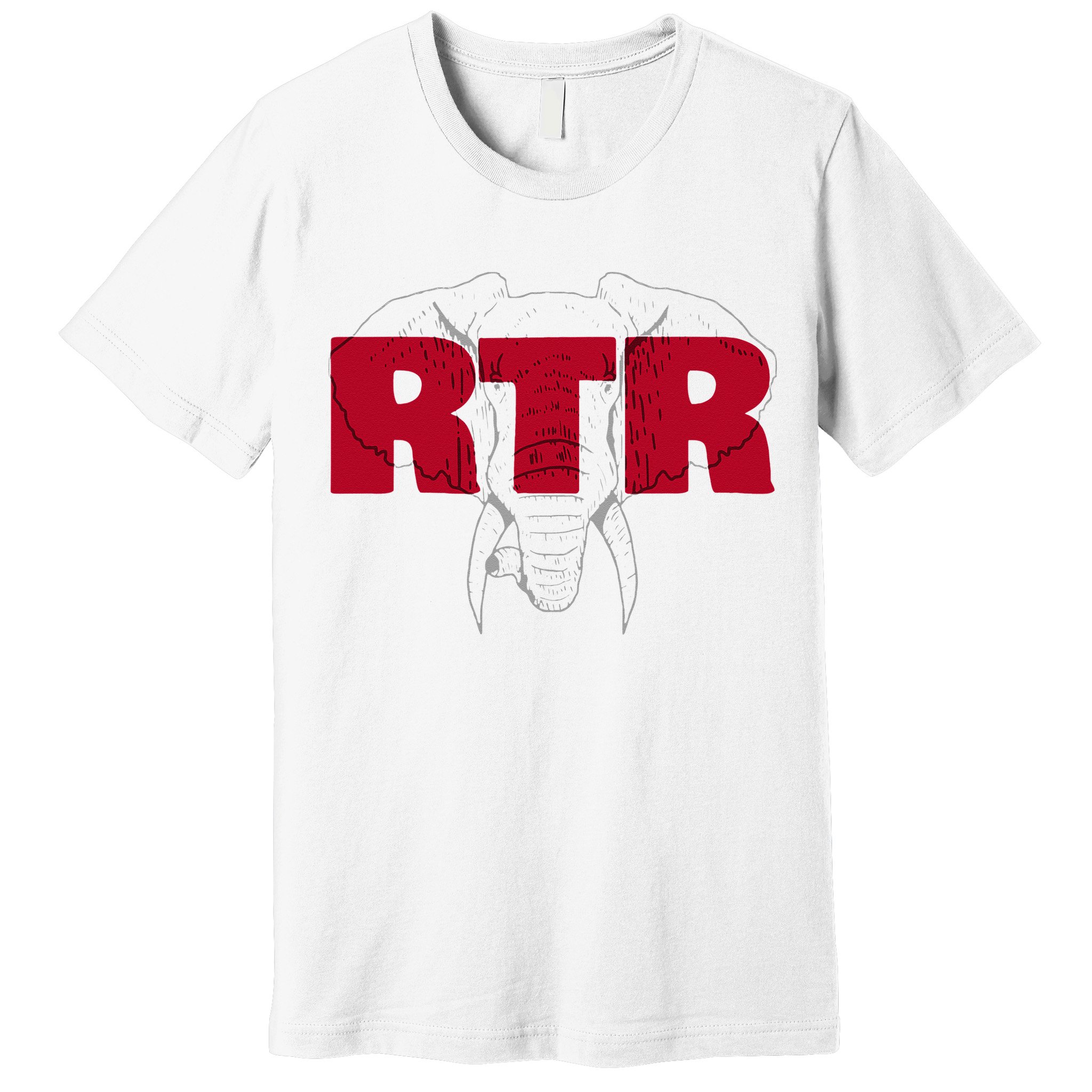 Alabama Football Athletics Elephant RTR Tailgate Premium T-Shirt