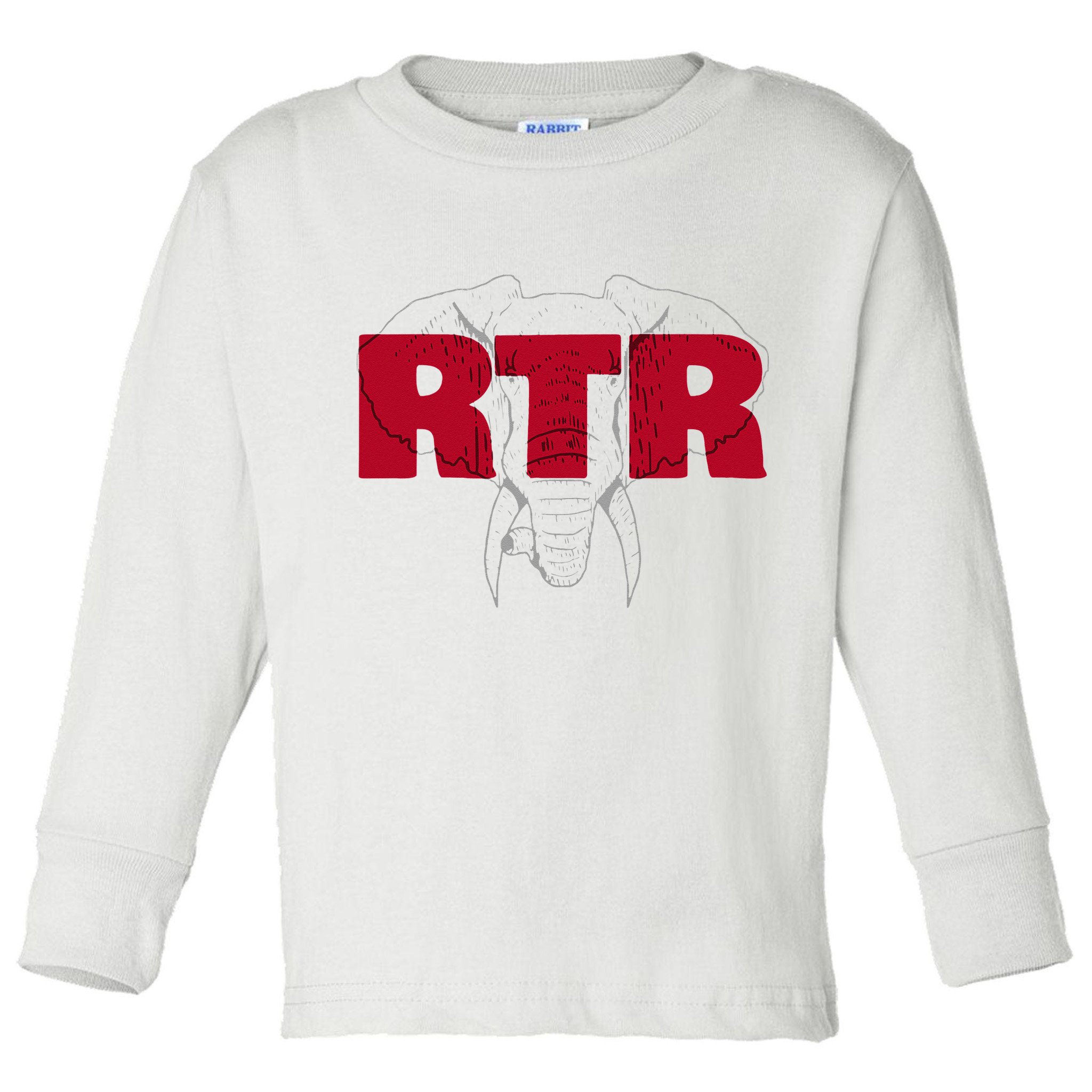 Alabama Football Athletics Elephant RTR Tailgate Toddler Long Sleeve Shirt