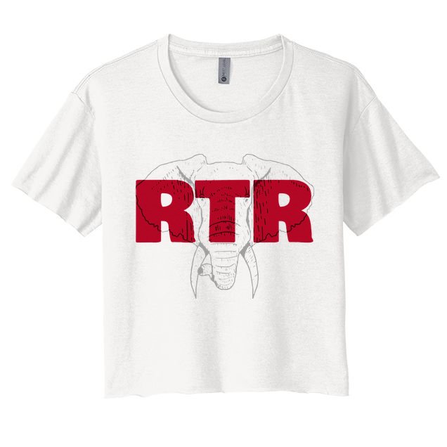 Alabama Football Athletics Elephant RTR Tailgate Crop Top