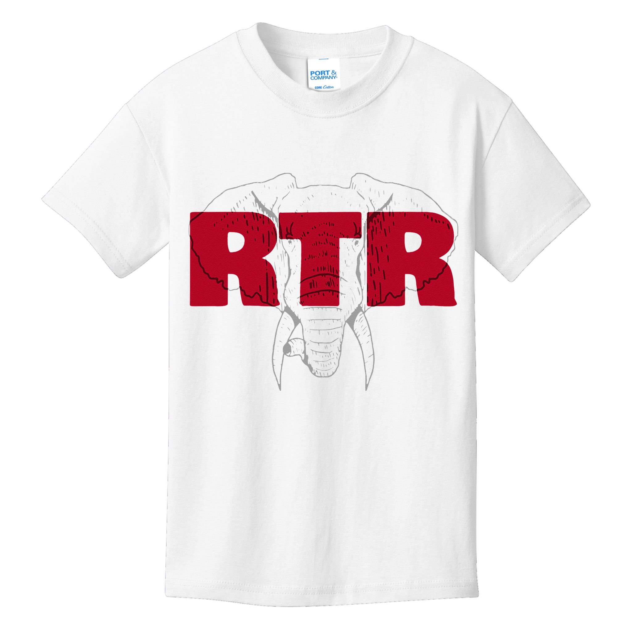 Alabama Football Athletics Elephant RTR Tailgate Kids T-Shirt