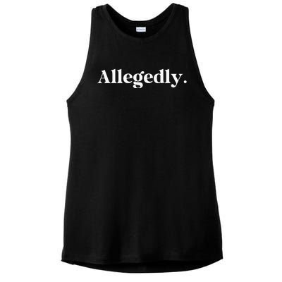 Allegedly Funny Attorney Ladies PosiCharge Tri-Blend Wicking Tank