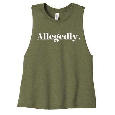 Allegedly Funny Attorney Women's Racerback Cropped Tank