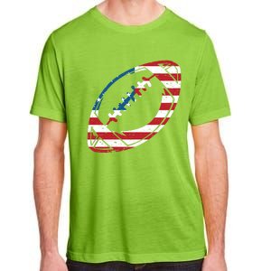 American Flag American Football Gift Adult ChromaSoft Performance T-Shirt