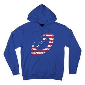 American Flag American Football Gift Hoodie