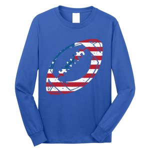 American Flag American Football Gift Long Sleeve Shirt