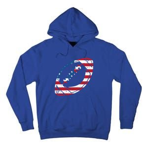 American Flag American Football Gift Tall Hoodie