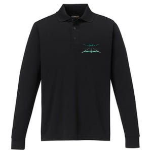 Aviation Flying Airplane Pilot Gift Flight Aircraft Pilot Cool Gift Performance Long Sleeve Polo