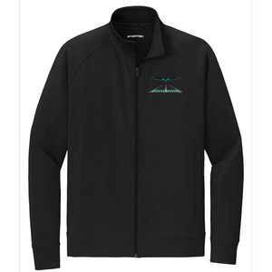 Aviation Flying Airplane Pilot Gift Flight Aircraft Pilot Cool Gift Stretch Full-Zip Cadet Jacket