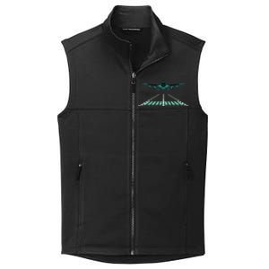 Aviation Flying Airplane Pilot Gift Flight Aircraft Pilot Cool Gift Collective Smooth Fleece Vest