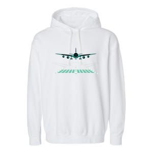 Aviation Flying Airplane Pilot Gift Flight Aircraft Pilot Cool Gift Garment-Dyed Fleece Hoodie