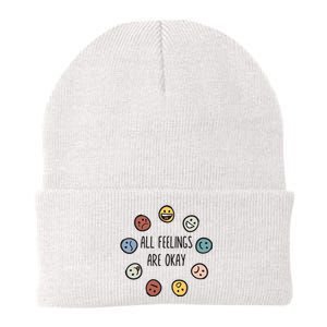 All Feelings Are Okay Tal Health Awareness Month Emotion Knit Cap Winter Beanie