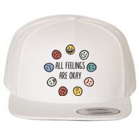 All Feelings Are Okay Tal Health Awareness Month Emotion Wool Snapback Cap