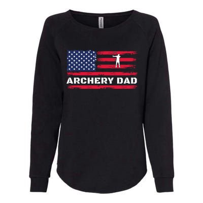 American Flag Archery Dad Father's Day Meaningful Gift Womens California Wash Sweatshirt