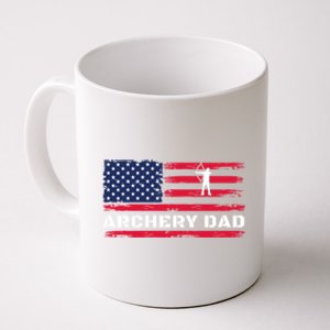 American Flag Archery Dad Father's Day Meaningful Gift Coffee Mug