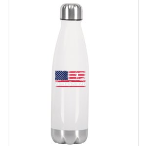 American Flag Archery Dad Father's Day Meaningful Gift Stainless Steel Insulated Water Bottle