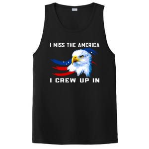 American Flag And Eagle I Miss The America I Grew Up In Gift PosiCharge Competitor Tank