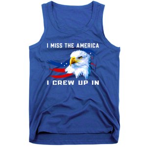 American Flag And Eagle I Miss The America I Grew Up In Gift Tank Top