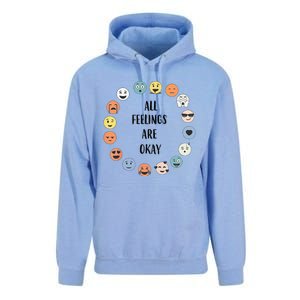 All Feelings Are Okay School Teacher Psychologist Counselor Unisex Surf Hoodie