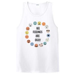 All Feelings Are Okay School Teacher Psychologist Counselor PosiCharge Competitor Tank