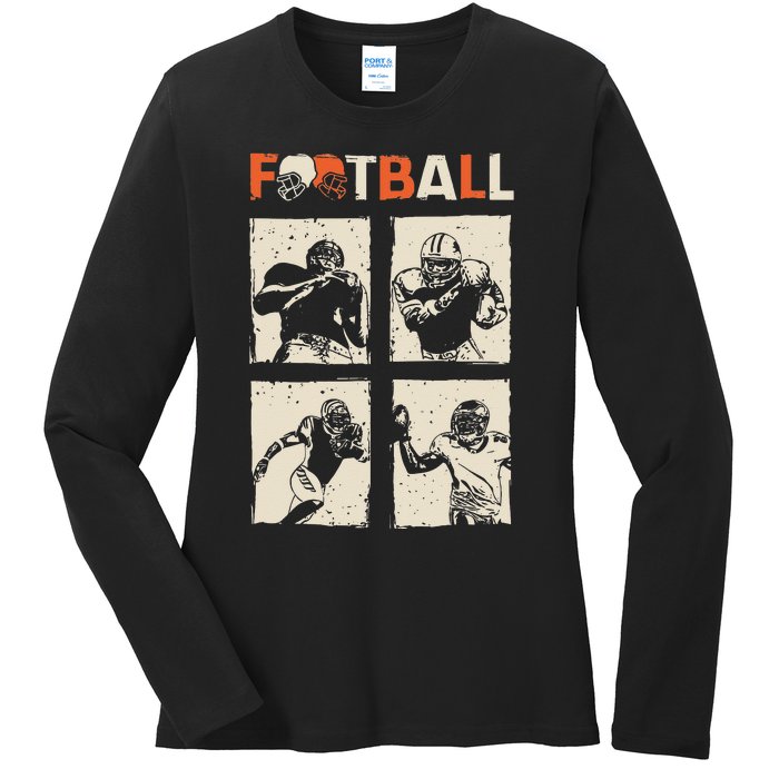 American Football Ladies Long Sleeve Shirt