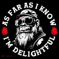 As Far As I Know I'M Delightful Monkey Saying Quote 16 in Basic Backpack