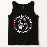 As Far As I Know I'M Delightful Monkey Saying Quote Tank Top