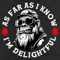 As Far As I Know I'M Delightful Monkey Saying Quote Microfiber Hand Towel