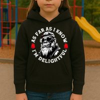 As Far As I Know I'M Delightful Monkey Saying Quote Kids Hoodie