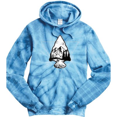 Arrowhead Fossil Arrow Tip Tie Dye Hoodie