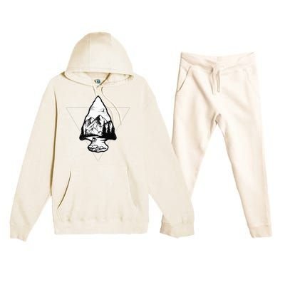 Arrowhead Fossil Arrow Tip Premium Hooded Sweatsuit Set