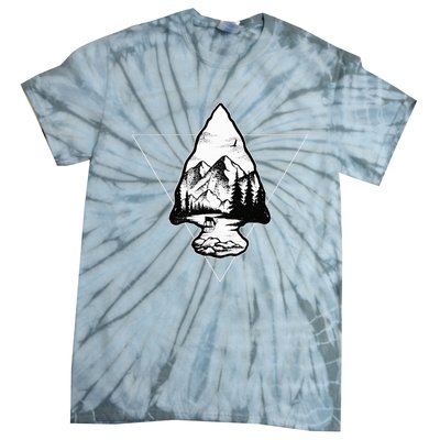 Arrowhead Fossil Arrow Tip Tie-Dye T-Shirt