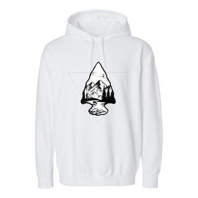 Arrowhead Fossil Arrow Tip Garment-Dyed Fleece Hoodie