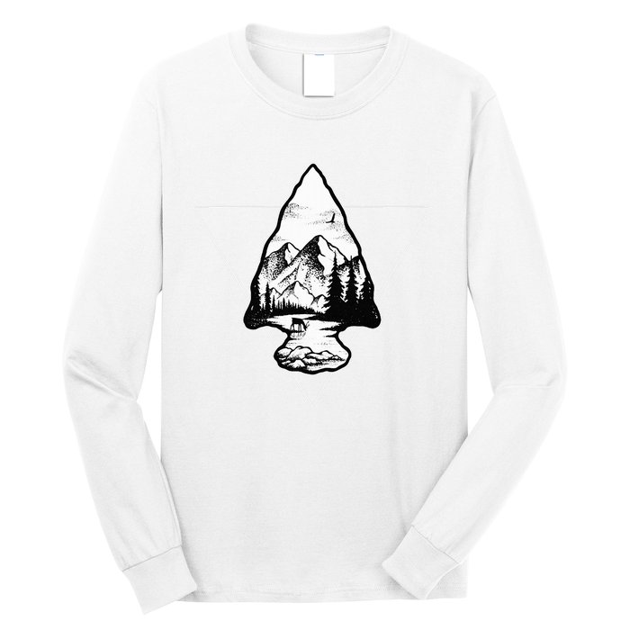 Arrowhead Fossil Arrow Tip Long Sleeve Shirt