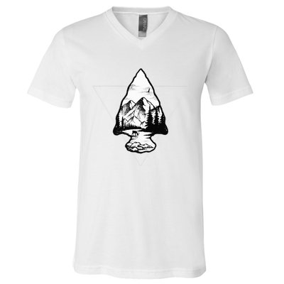 Arrowhead Fossil Arrow Tip V-Neck T-Shirt