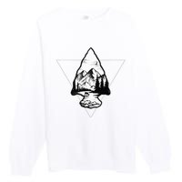 Arrowhead Fossil Arrow Tip Premium Crewneck Sweatshirt