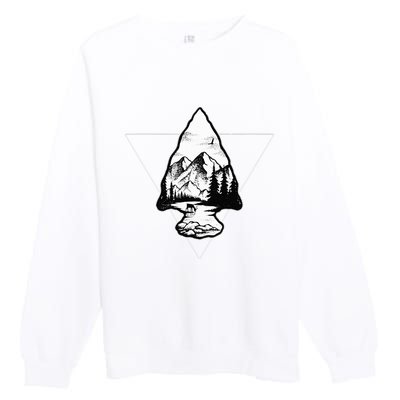 Arrowhead Fossil Arrow Tip Premium Crewneck Sweatshirt