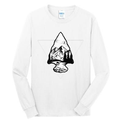 Arrowhead Fossil Arrow Tip Tall Long Sleeve T-Shirt