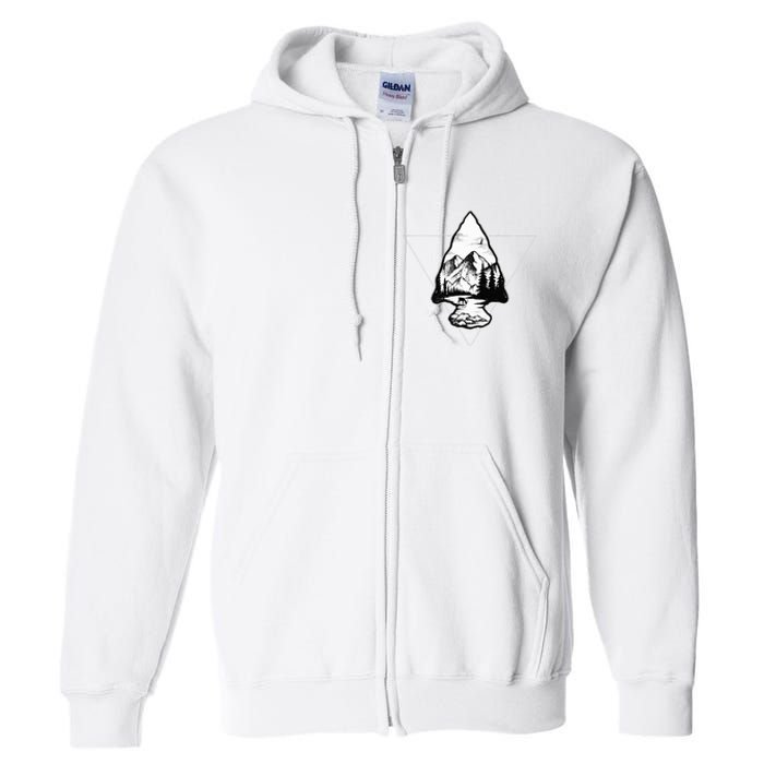 Arrowhead Fossil Arrow Tip Full Zip Hoodie