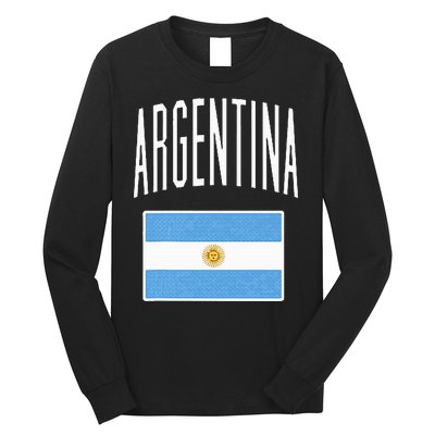 Argentina Flag Argentine Football Soccer Fan Long Sleeve Shirt