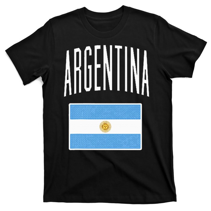 Argentina Flag Argentine Football Soccer Fan T-Shirt