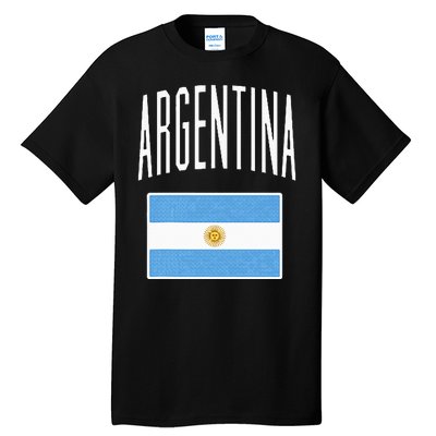 Argentina Flag Argentine Football Soccer Fan Tall T-Shirt