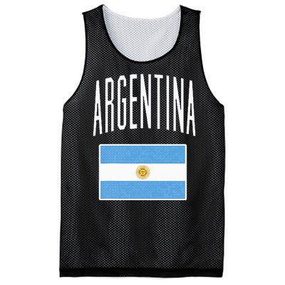 Argentina Flag Argentine Football Soccer Fan Mesh Reversible Basketball Jersey Tank