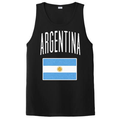 Argentina Flag Argentine Football Soccer Fan PosiCharge Competitor Tank