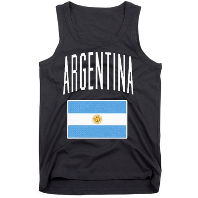 Argentina Flag Argentine Football Soccer Fan Tank Top