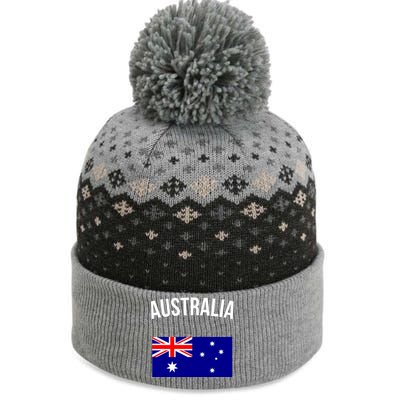 Australia Flag Australian Cute Gift Australia Hooded Great Gift The Baniff Cuffed Pom Beanie