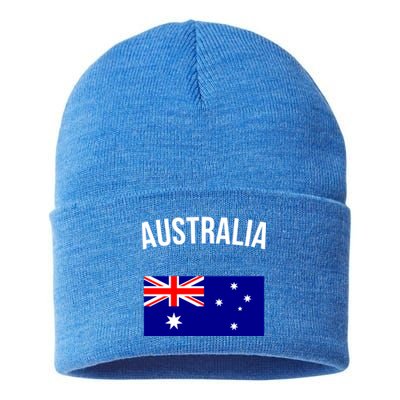 Australia Flag Australian Cute Gift Australia Hooded Great Gift Sustainable Knit Beanie