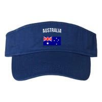 Australia Flag Australian Cute Gift Australia Hooded Great Gift Valucap Bio-Washed Visor