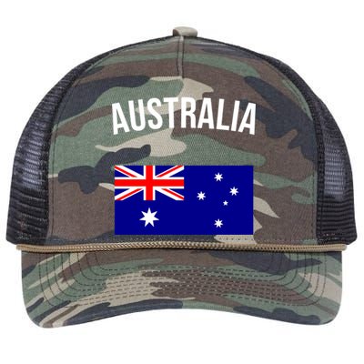 Australia Flag Australian Cute Gift Australia Hooded Great Gift Retro Rope Trucker Hat Cap