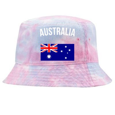 Australia Flag Australian Cute Gift Australia Hooded Great Gift Tie-Dyed Bucket Hat