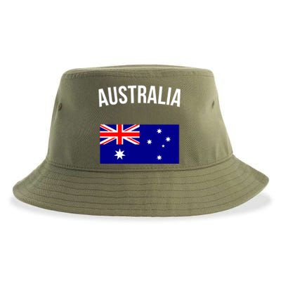 Australia Flag Australian Cute Gift Australia Hooded Great Gift Sustainable Bucket Hat